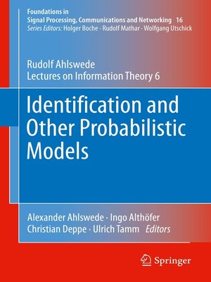 cover image of Identification and Other Probabilistic Models